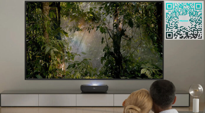 Hisense-Laser-TV-projekcija